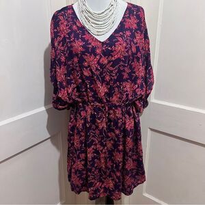 Lands' End Pink and Orange V-Neck Swim cover